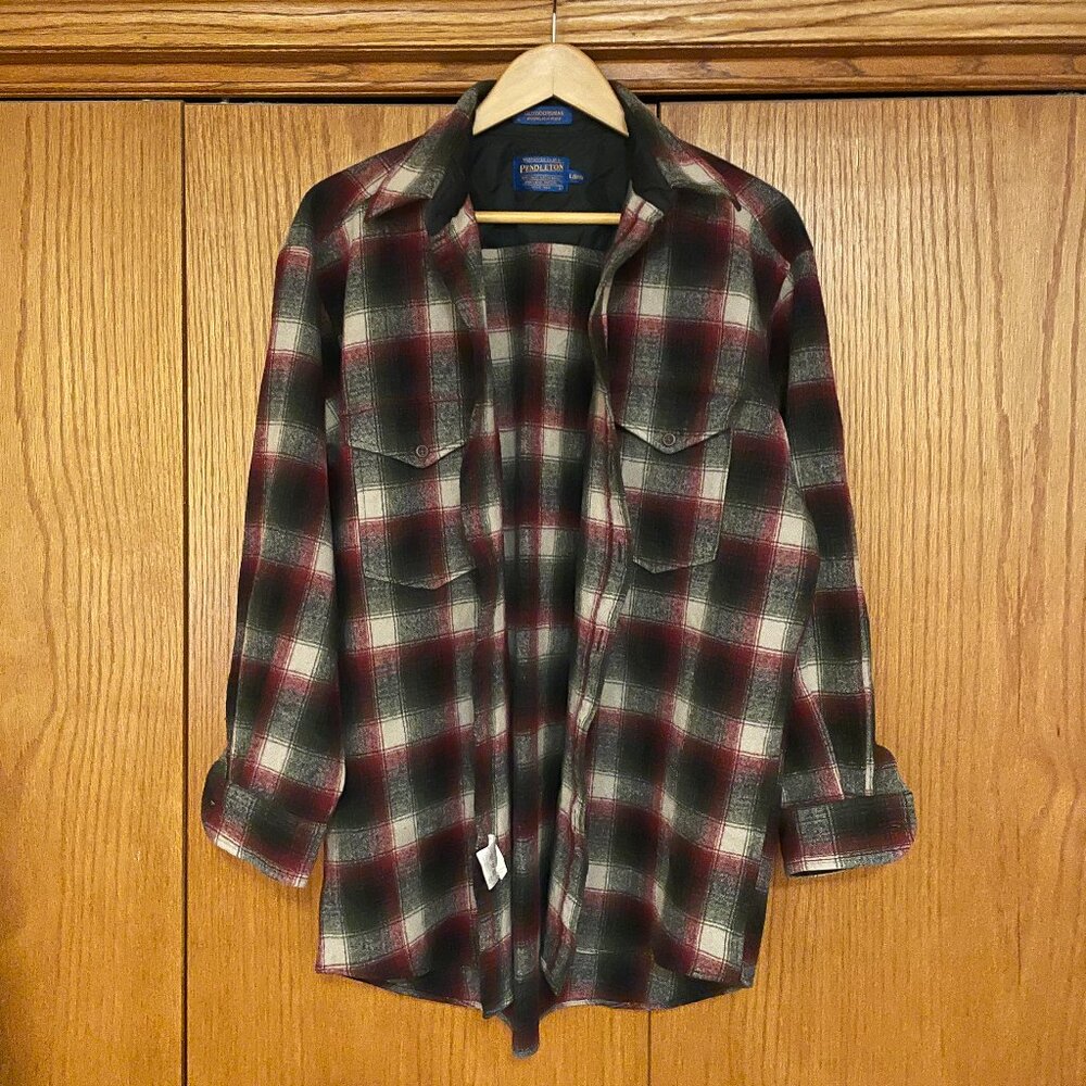 VERY SORRY - SOLD Pendleton vintage wool plaid shirt jacket
